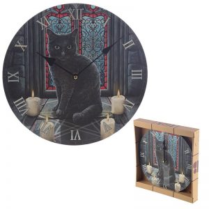 Dárkové předměty s kočkama - Nástěnné hodiny Posvátný kruh