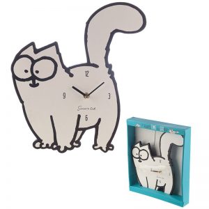 Dárkové předměty s kočkama - Nástěnné hodiny Simon's Cat