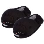 Černé kočičí pantofle Feline Fine - univerzální velikost