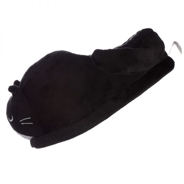 Černé kočičí pantofle Feline Fine - univerzální velikost 4 - pro milovníky koček