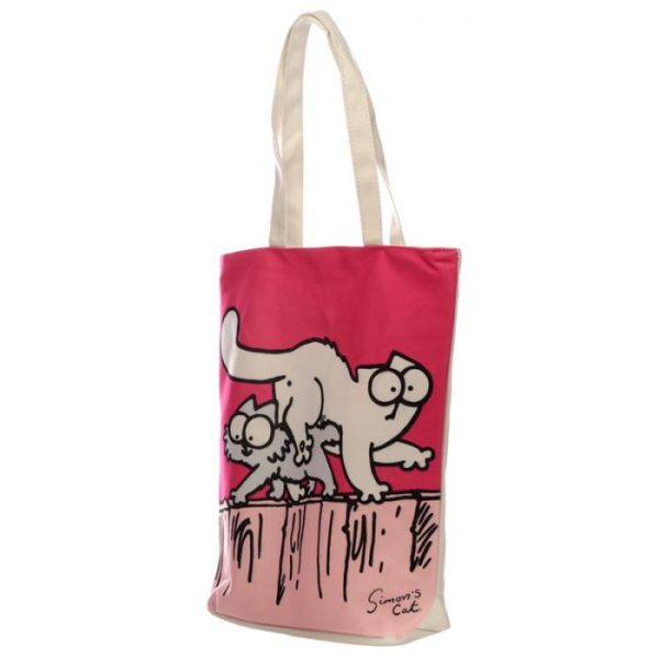 New Pink Simon's Cat Znovupoužitelná bavlněná taška 2 - pro milovníky koček